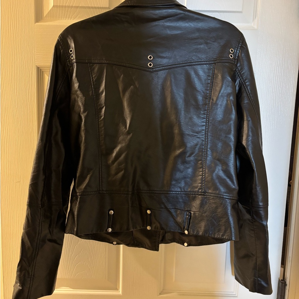 En Creme Black Bomber Jacket Large - Picture 7 of 11
